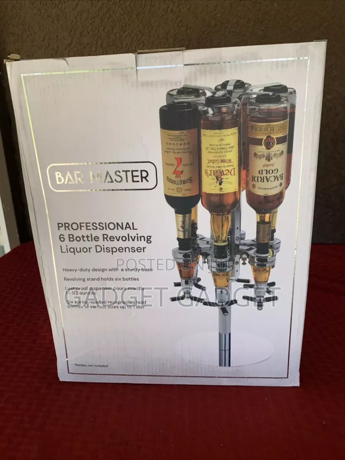 Bar Butler Wine, Liquor, Beer Six Shot Alcohol Dispenser
