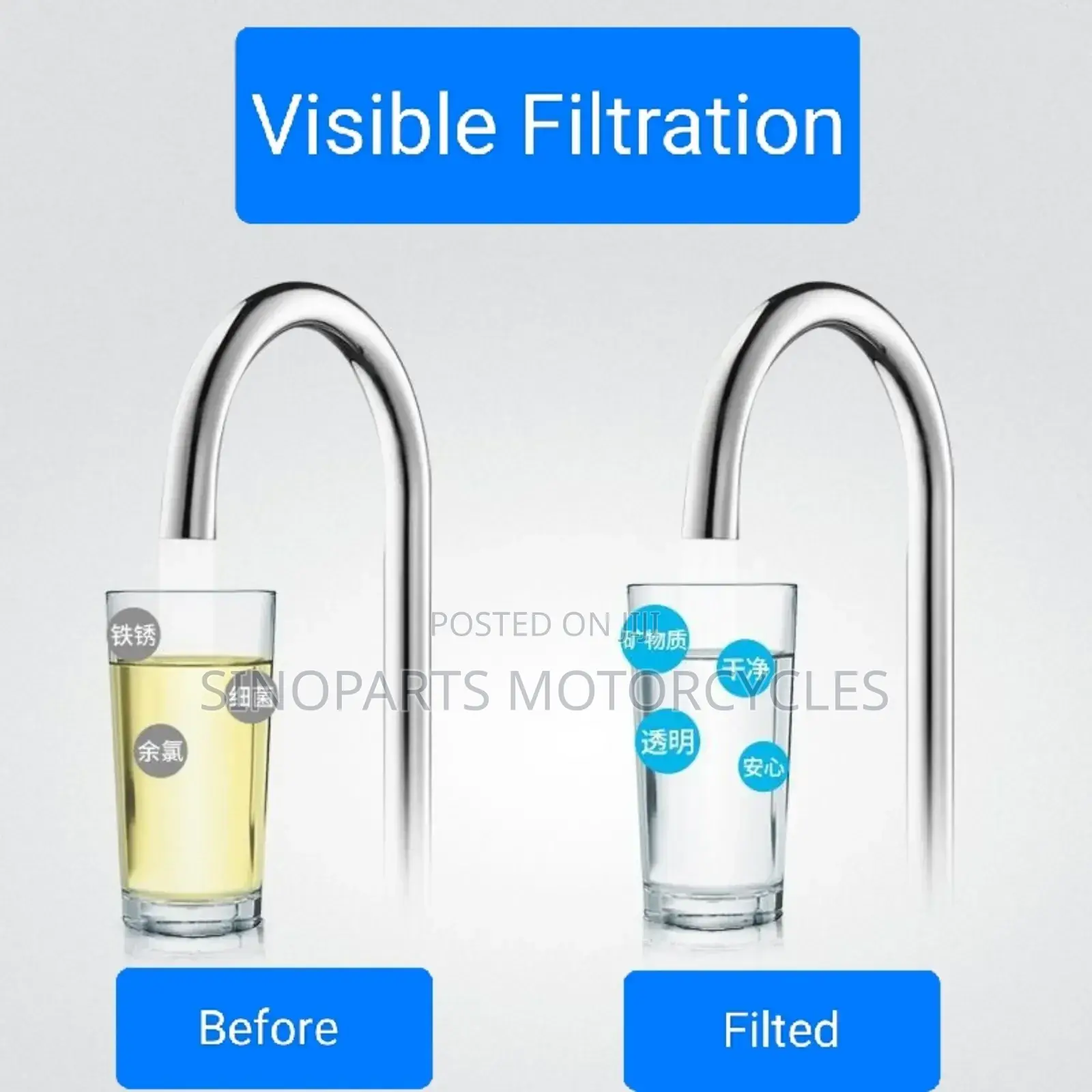 Clean Water Any Tap Ingen Purifier - Washable Filter 4-in-1