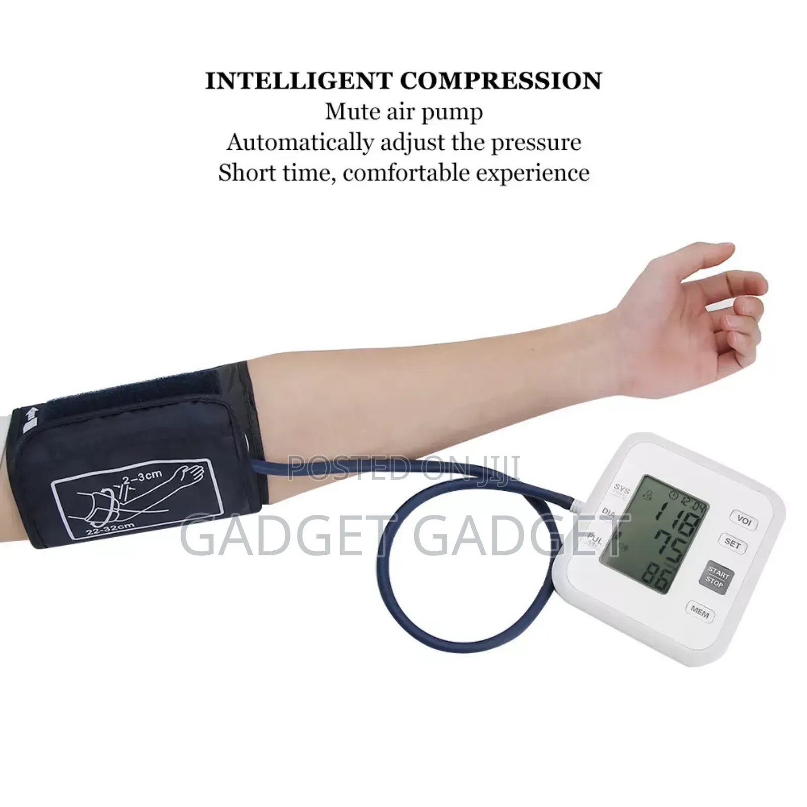 Auto Voice Digital Upper Arm Blood Pressure Monitor,