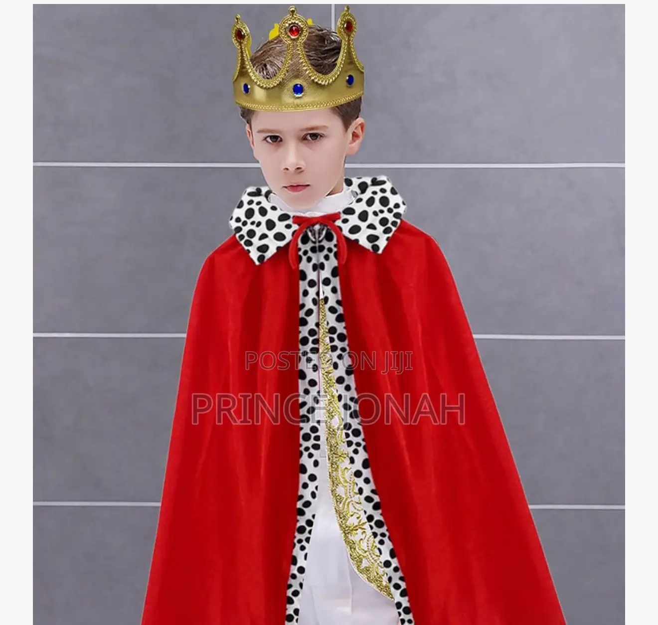 King Costume for Kids Role Play, Halloween 80/140cm