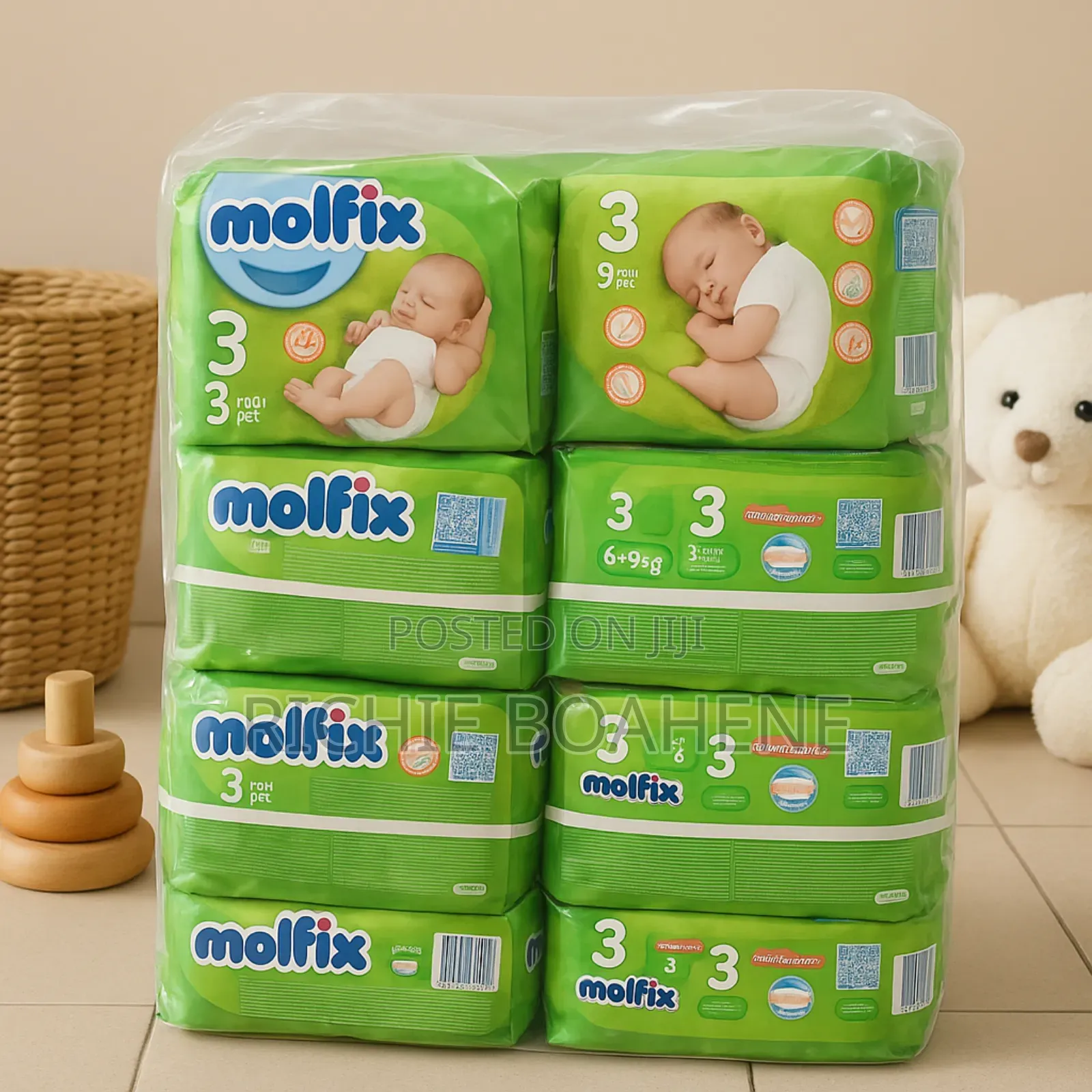Molfix Diapers Size 3. 90 Pieces