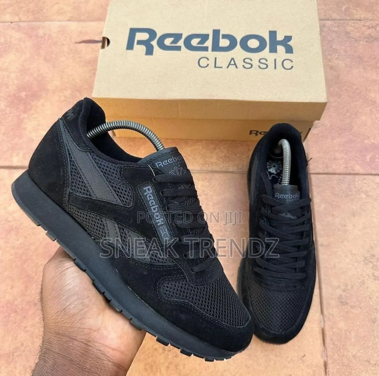 Reebok Classic Black Suede