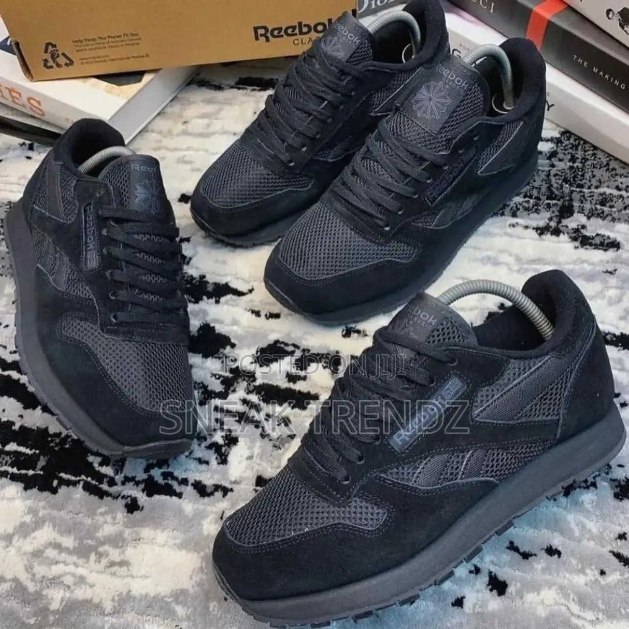 Reebok Classic Black Suede