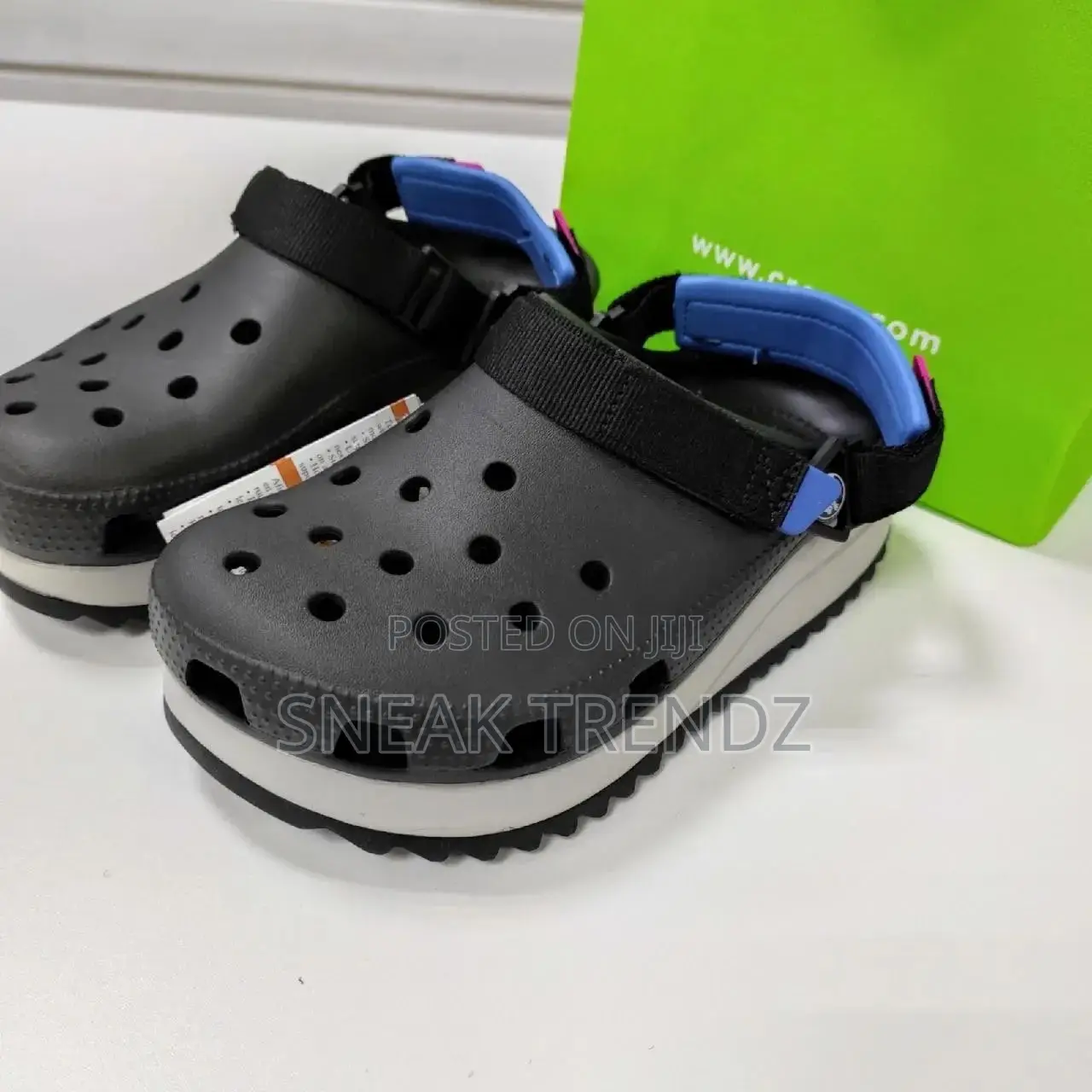 Original Crocs Top Black Ash N Blue