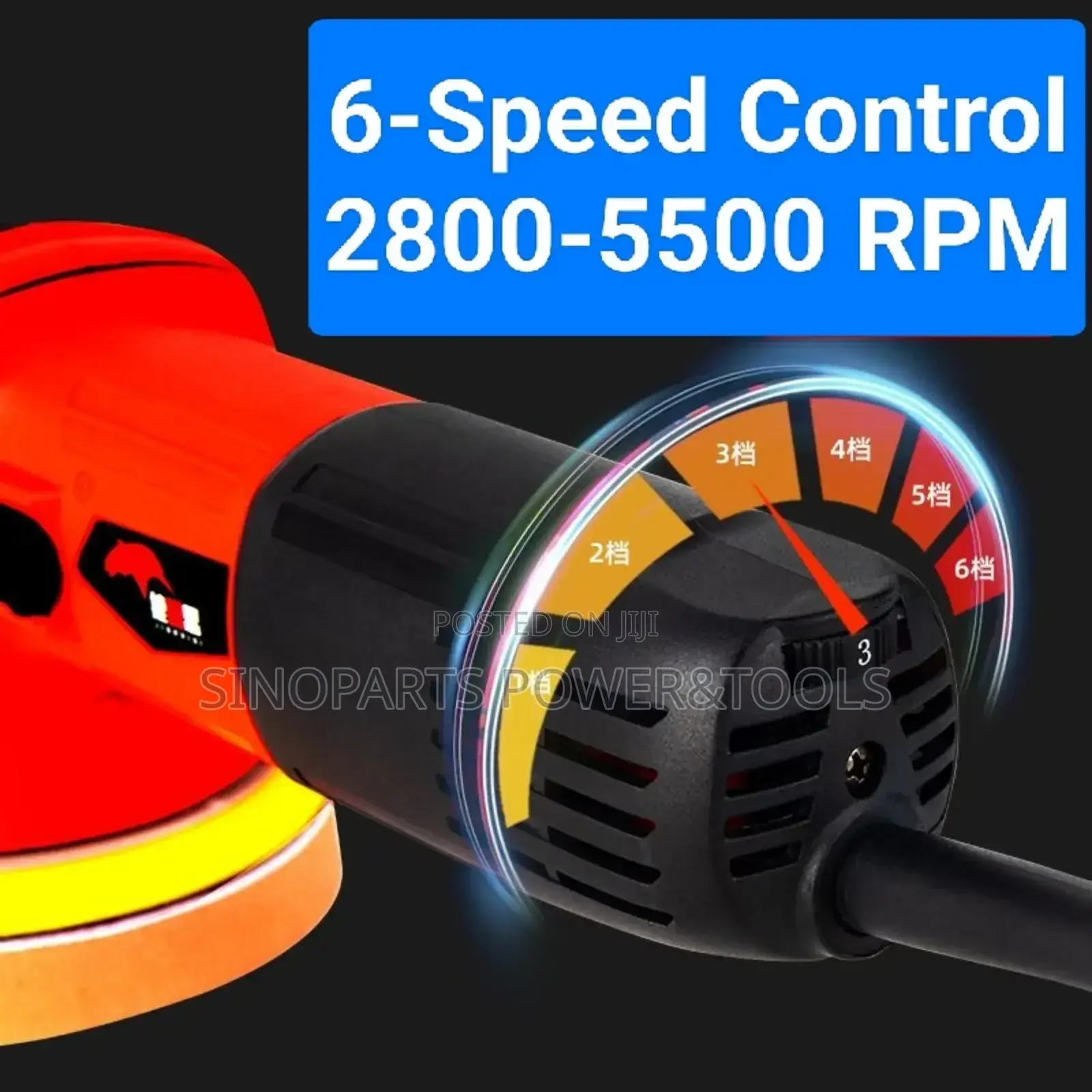 125mm Dual Action Car Polisher 6-Speed 2800-5500rpm