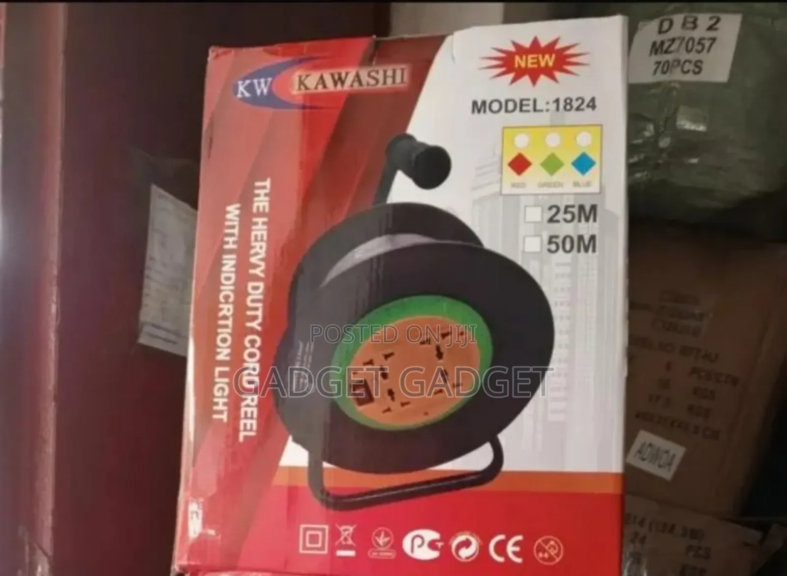 New Cord Reel Heavy Duty Socket 50m