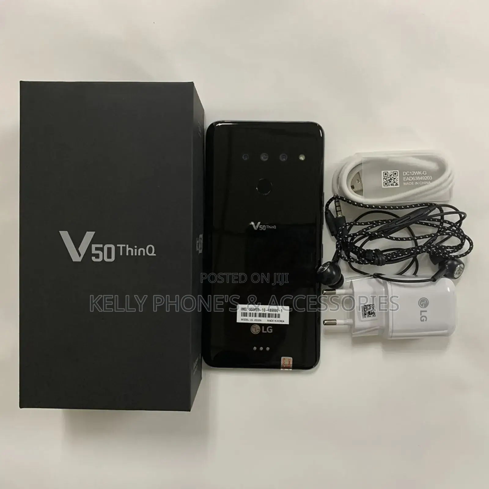 New LG V50 ThinQ 5G 128 GB Black
