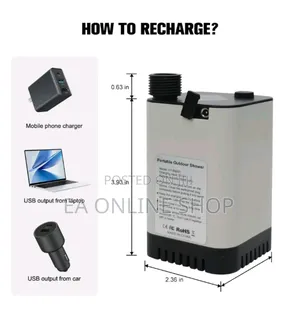 Potable Rechargeable Shower for Bathing, Car Washing Etc