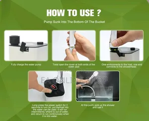 Potable Rechargeable Shower for Bathing, Car Washing Etc