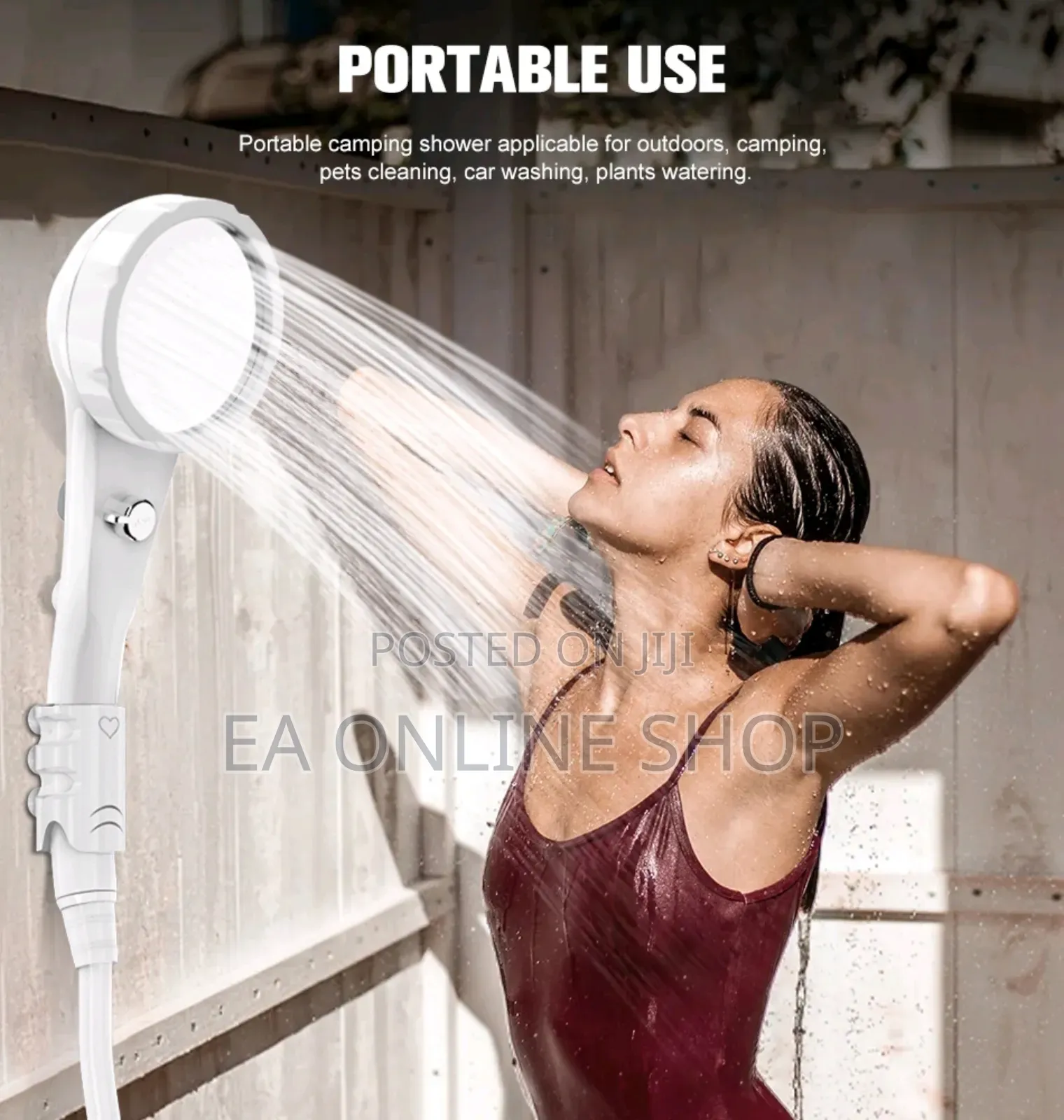 Potable Rechargeable Shower for Bathing, Car Washing Etc
