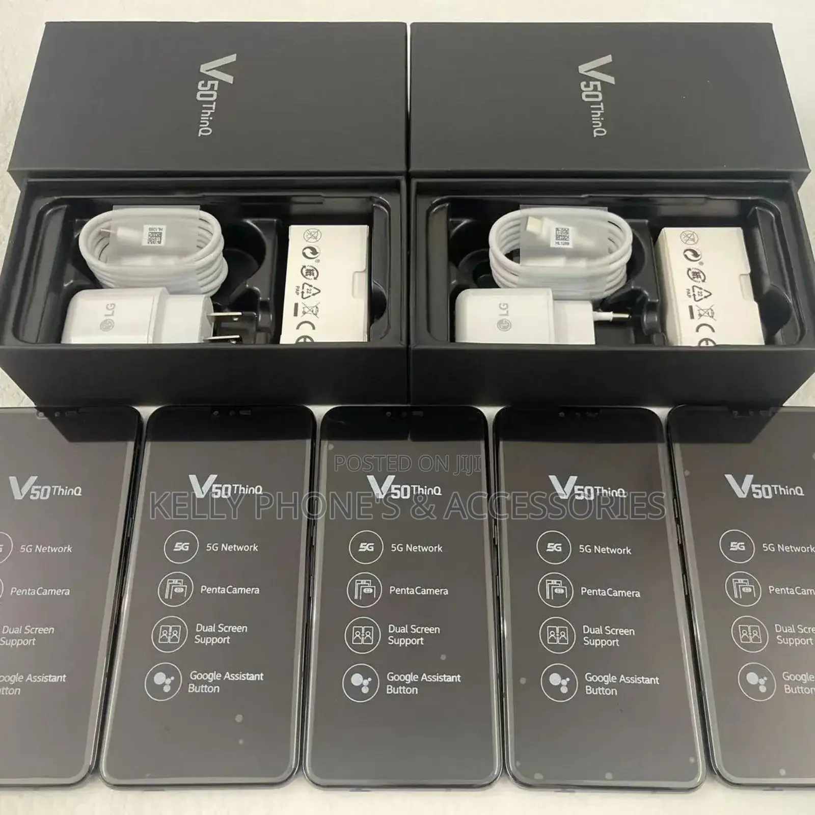 New LG V50 ThinQ 5G 128 GB Black