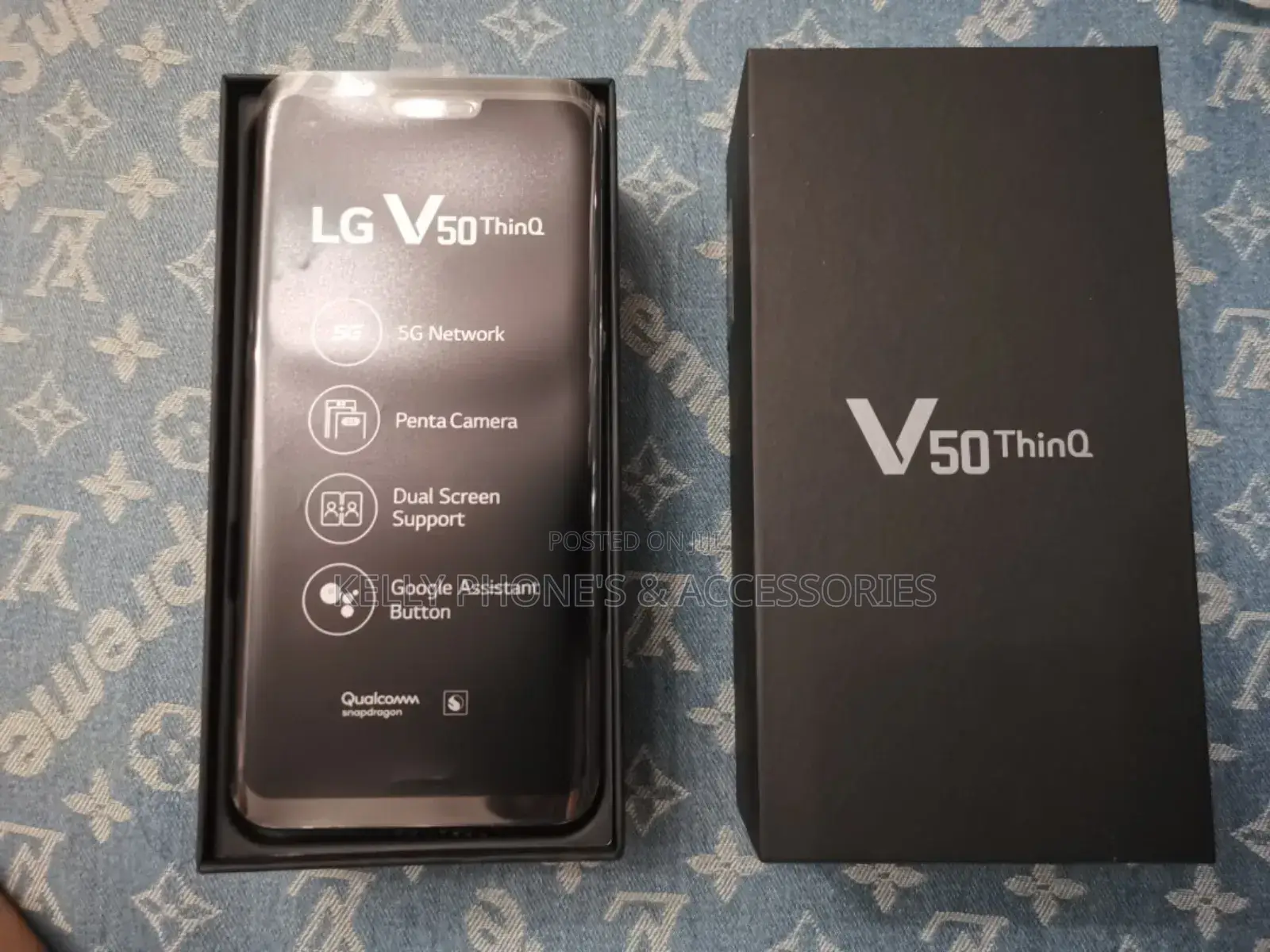 New LG V50 ThinQ 128 GB Black