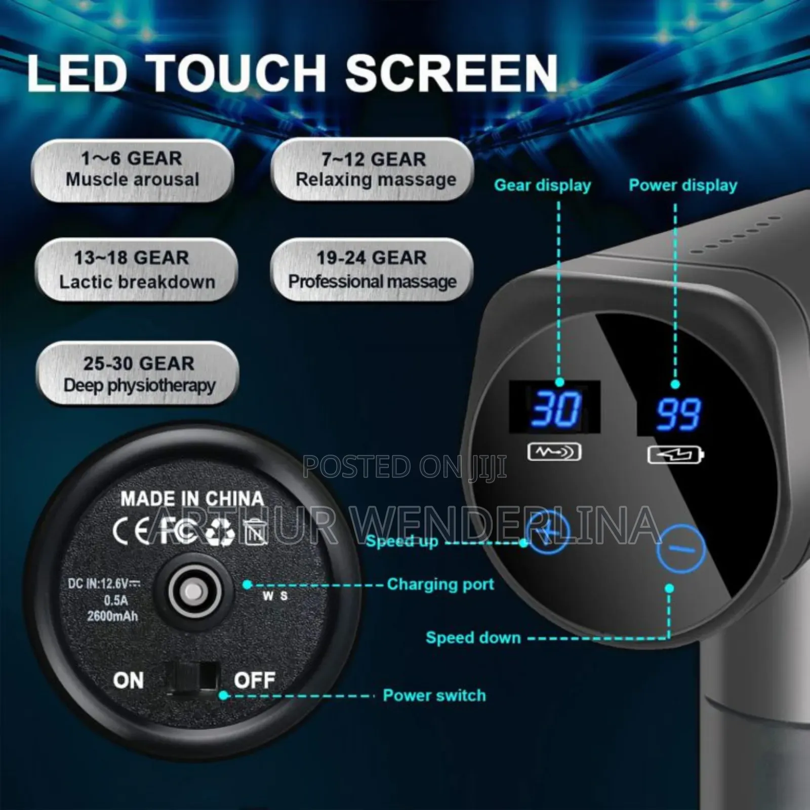 Ĺelectric Massager Hadheld Massager Gun For Body H Massage