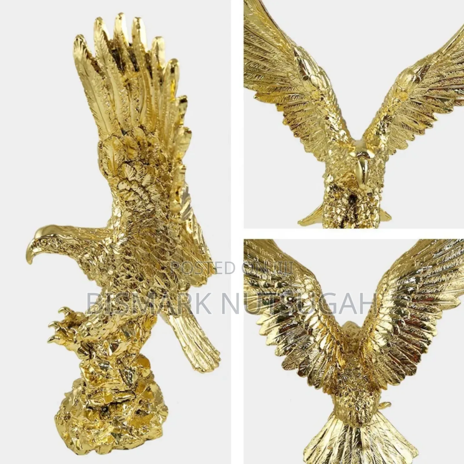 Eagle Golden Sculpture Statues Room Decor