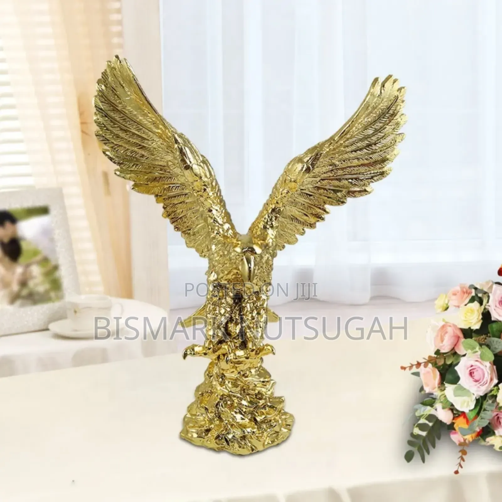 Eagle Golden Sculpture Statues Room Decor