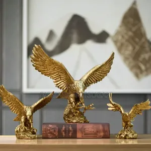 Eagle Golden Sculpture Statues Room Decor