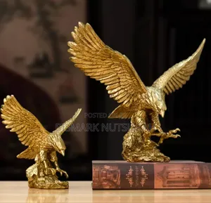 Eagle Golden Sculpture Statues Room Decor
