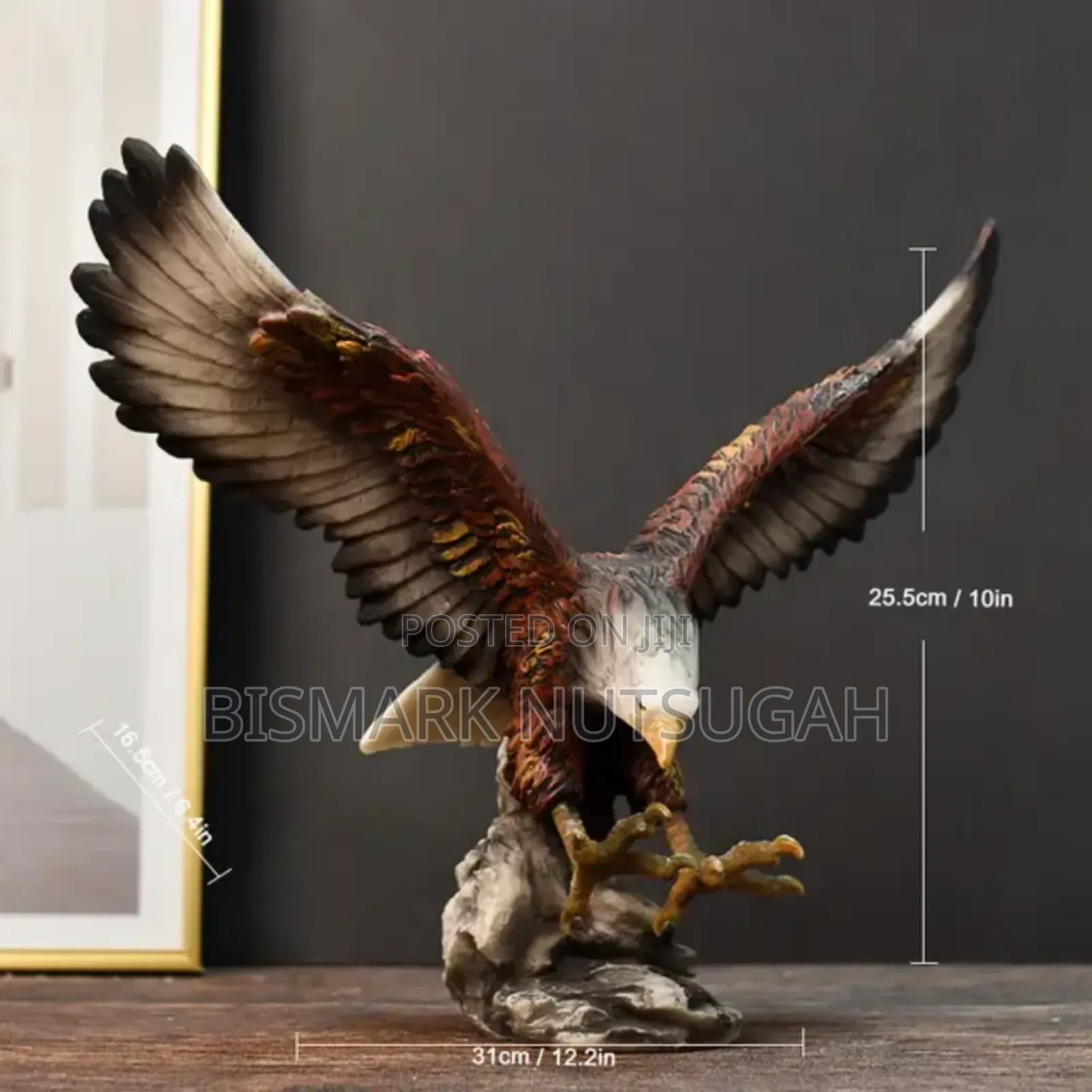 Eagle Golden Sculpture Statues Room Decor