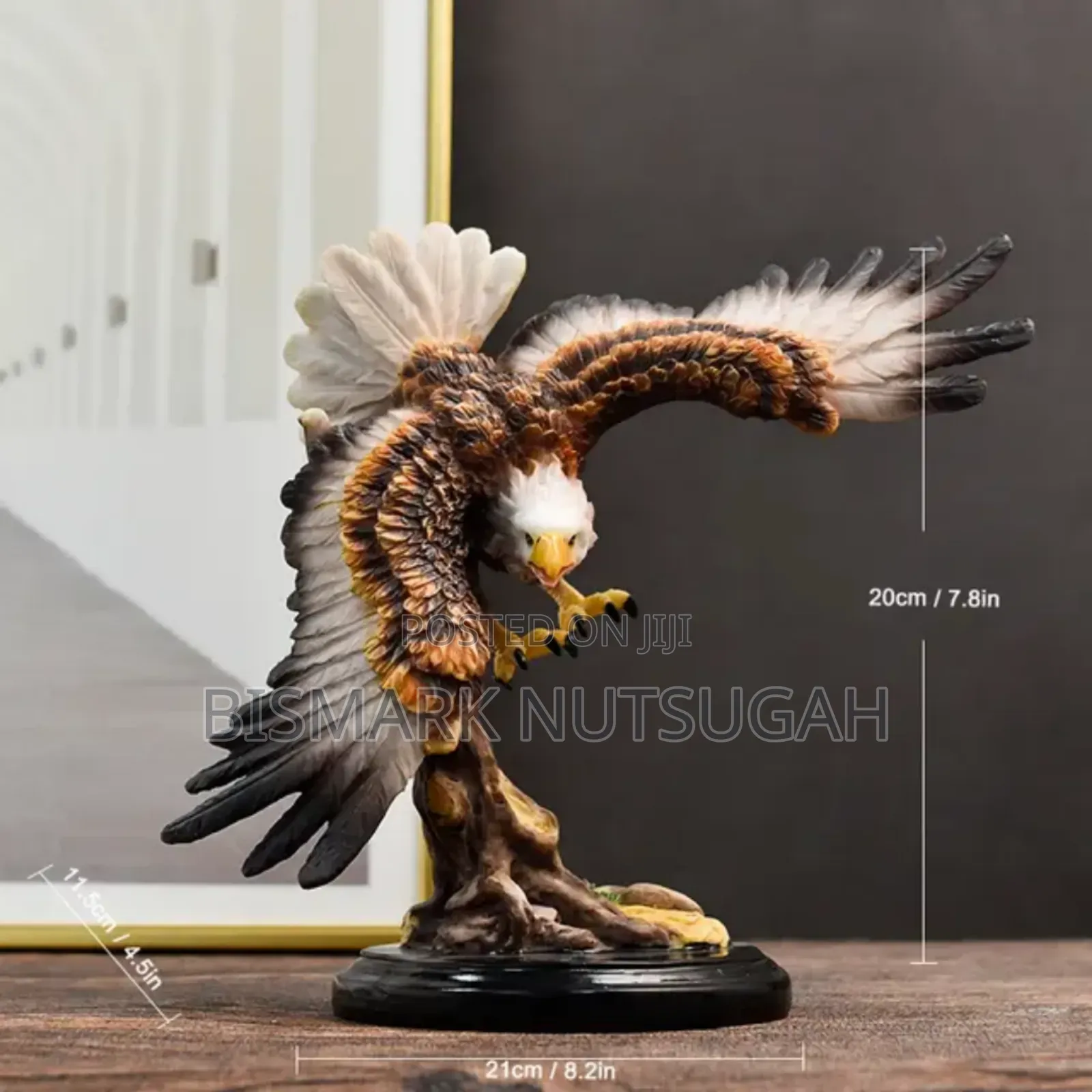 Eagle Golden Sculpture Statues Room Decor