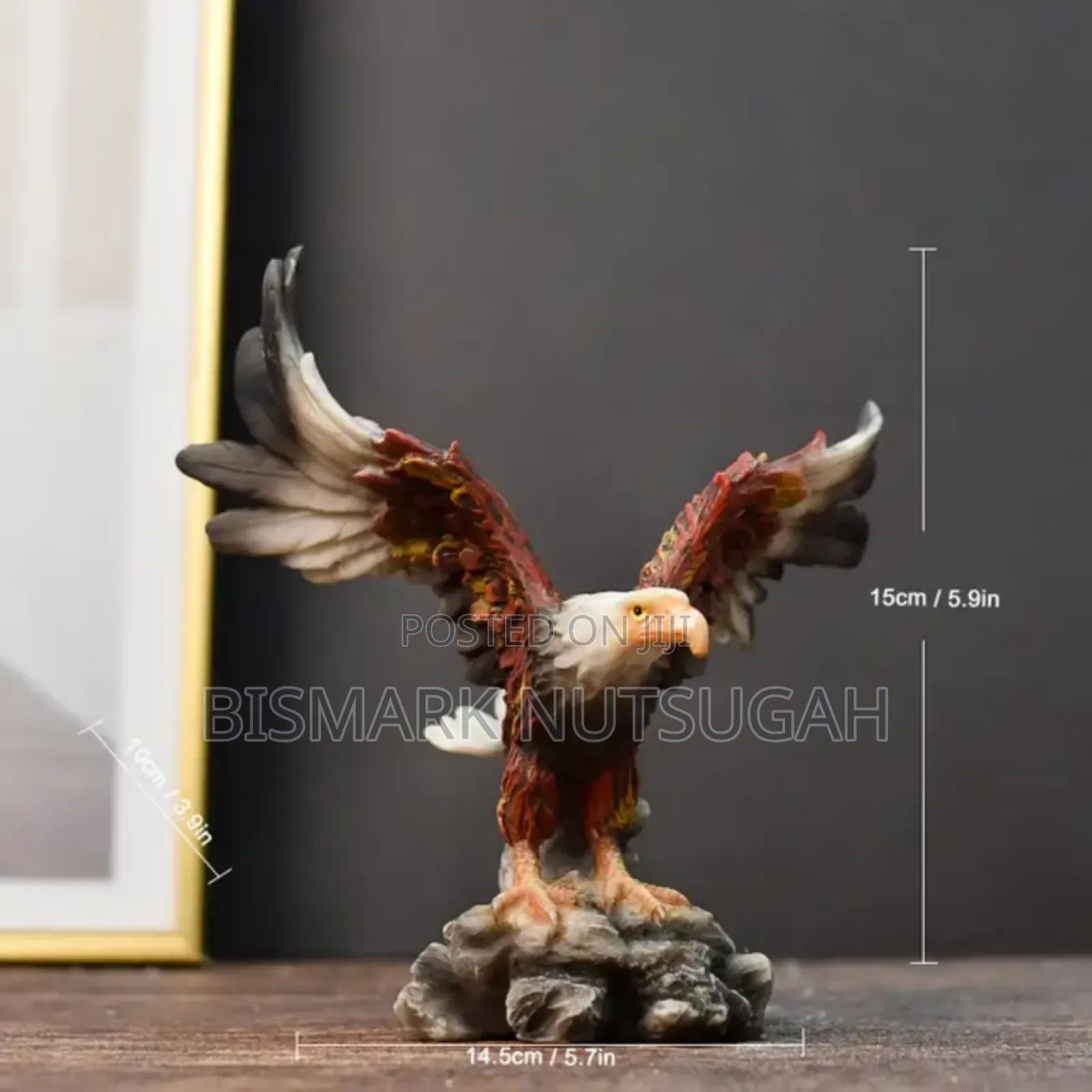 Eagle Golden Sculpture Statues Room Decor