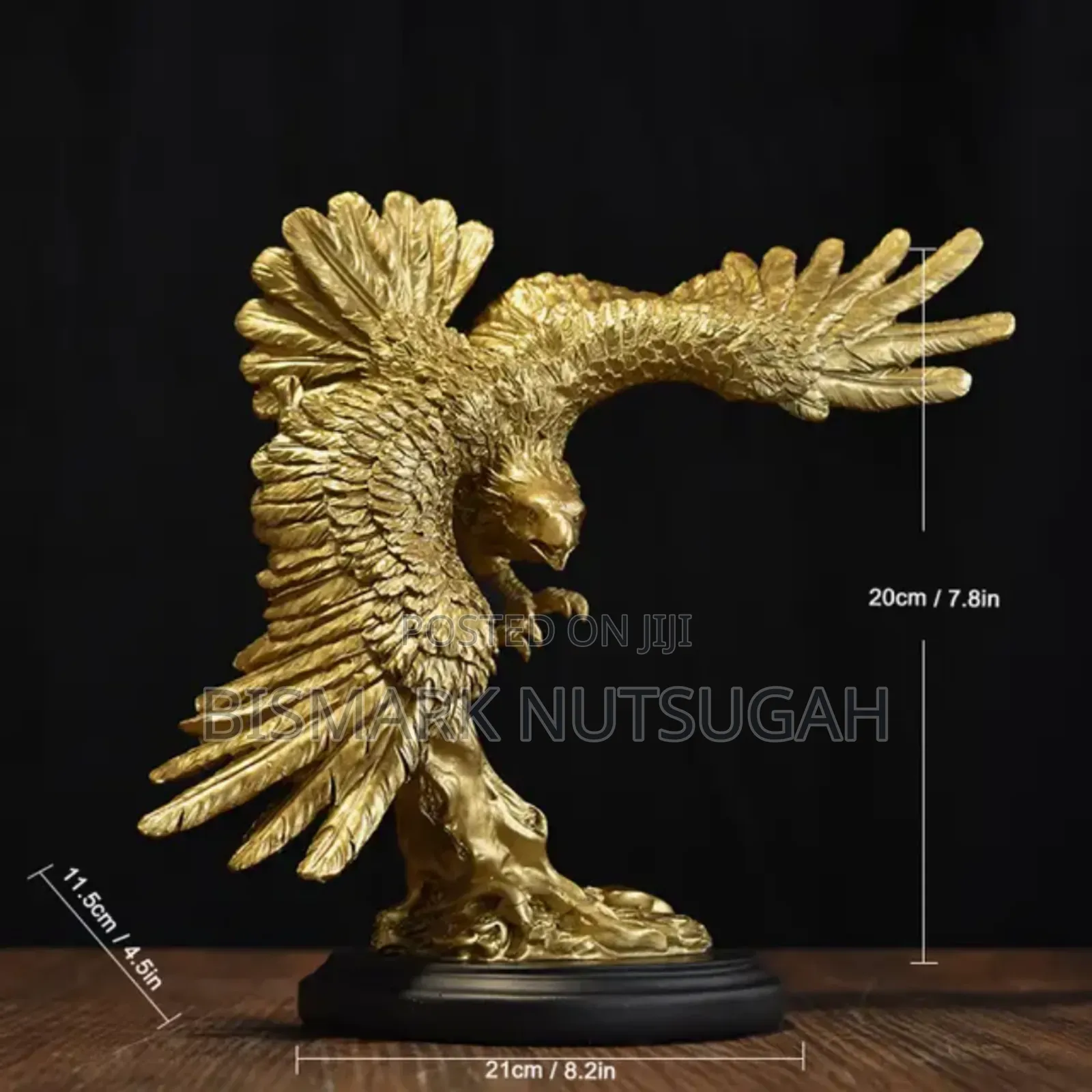 Eagle Golden Sculpture Statues Room Decor