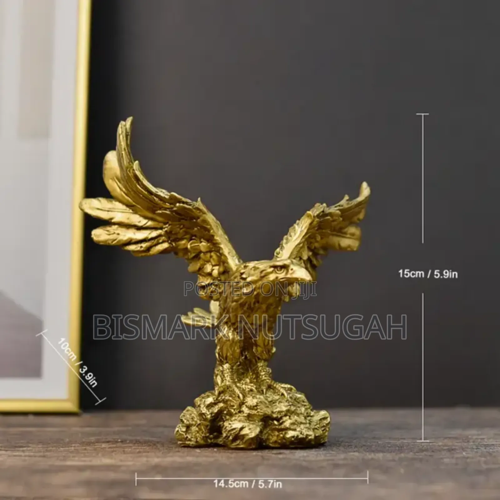 Eagle Golden Sculpture Statues Room Decor