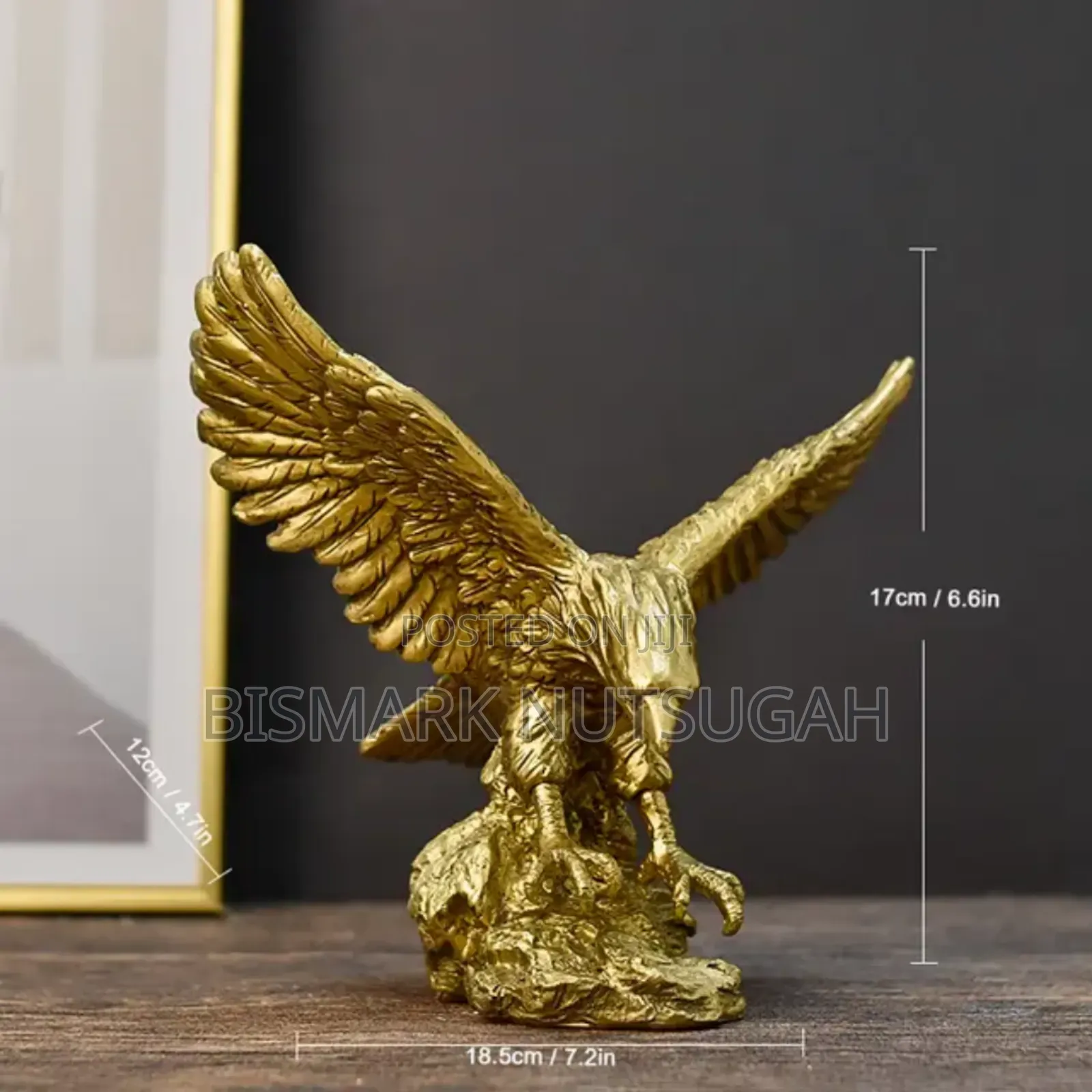 Eagle Golden Sculpture Statues Room Decor
