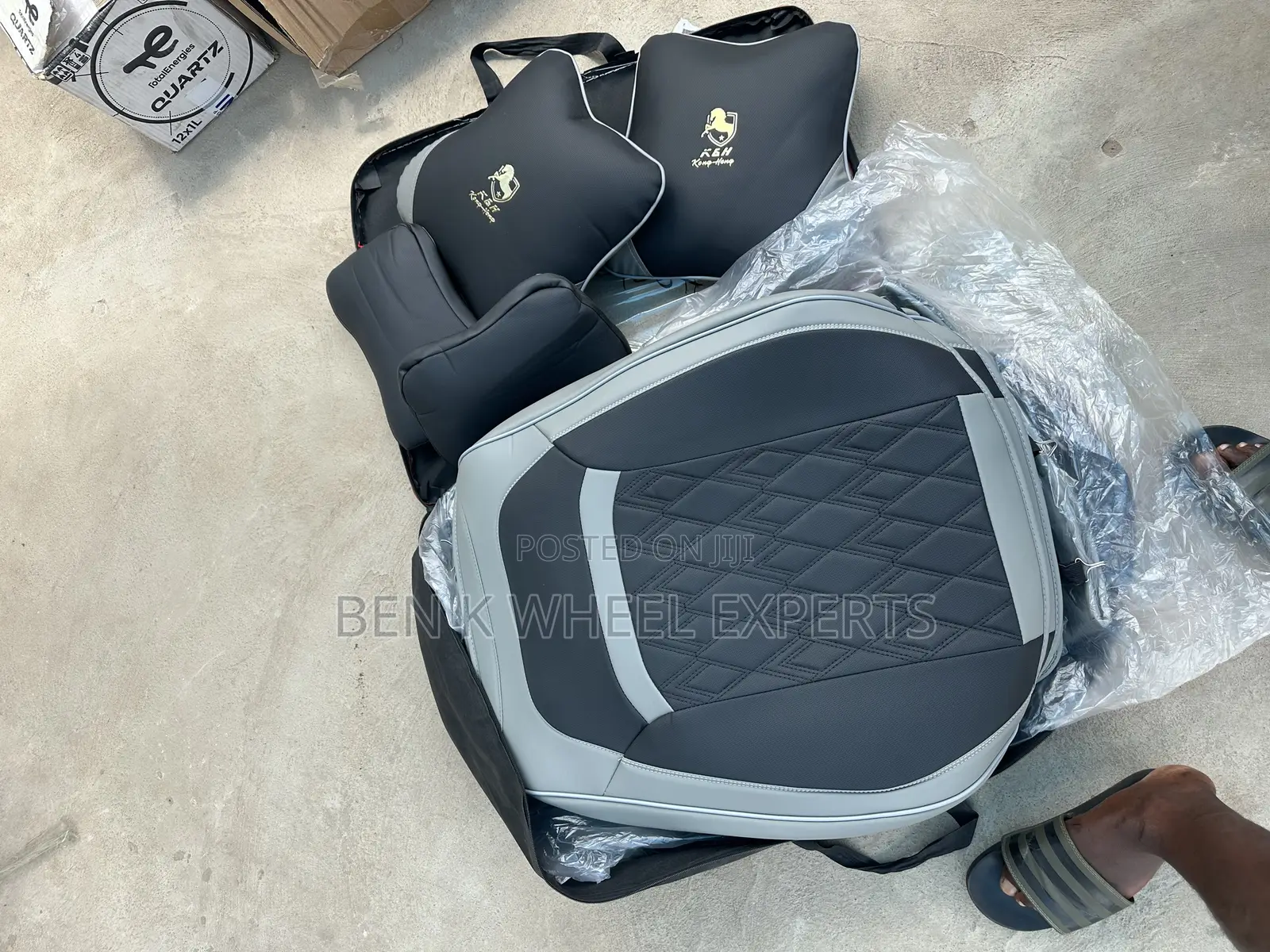 Leather Seat Covers (Black And Ask)