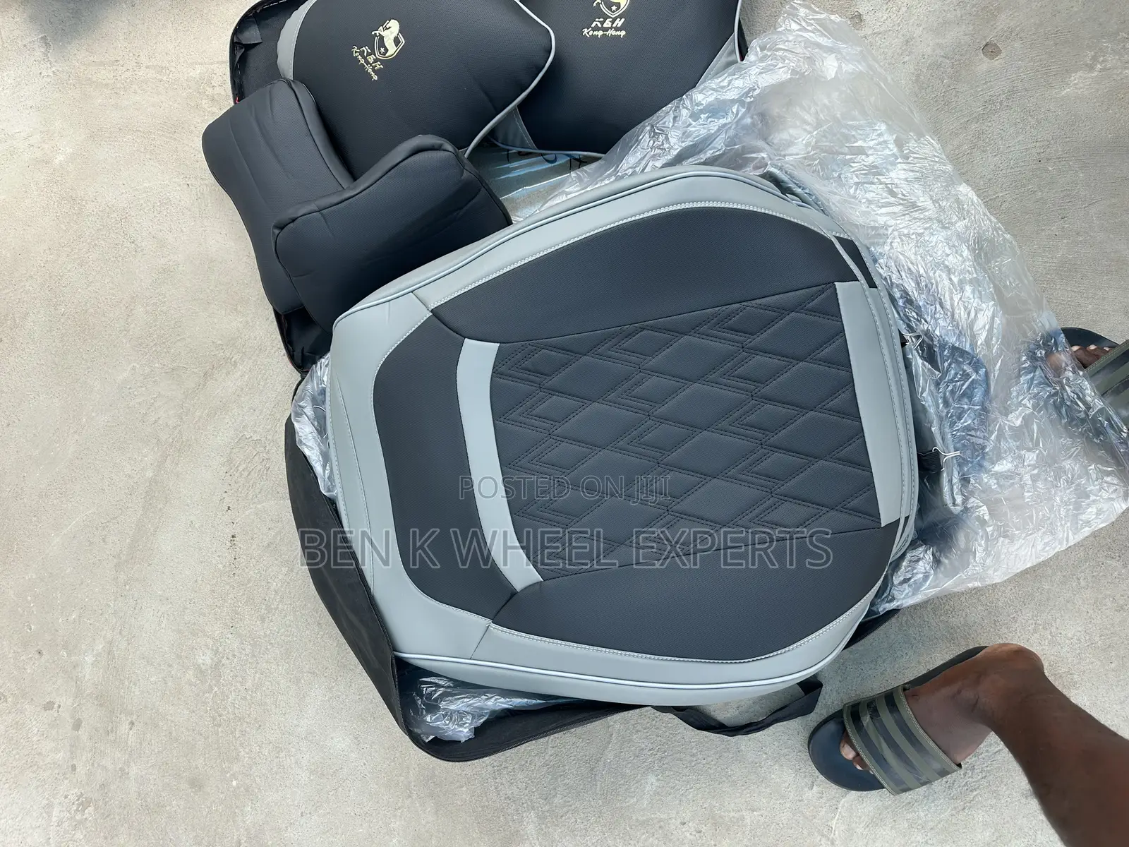 Leather Seat Covers (Black And Ask)