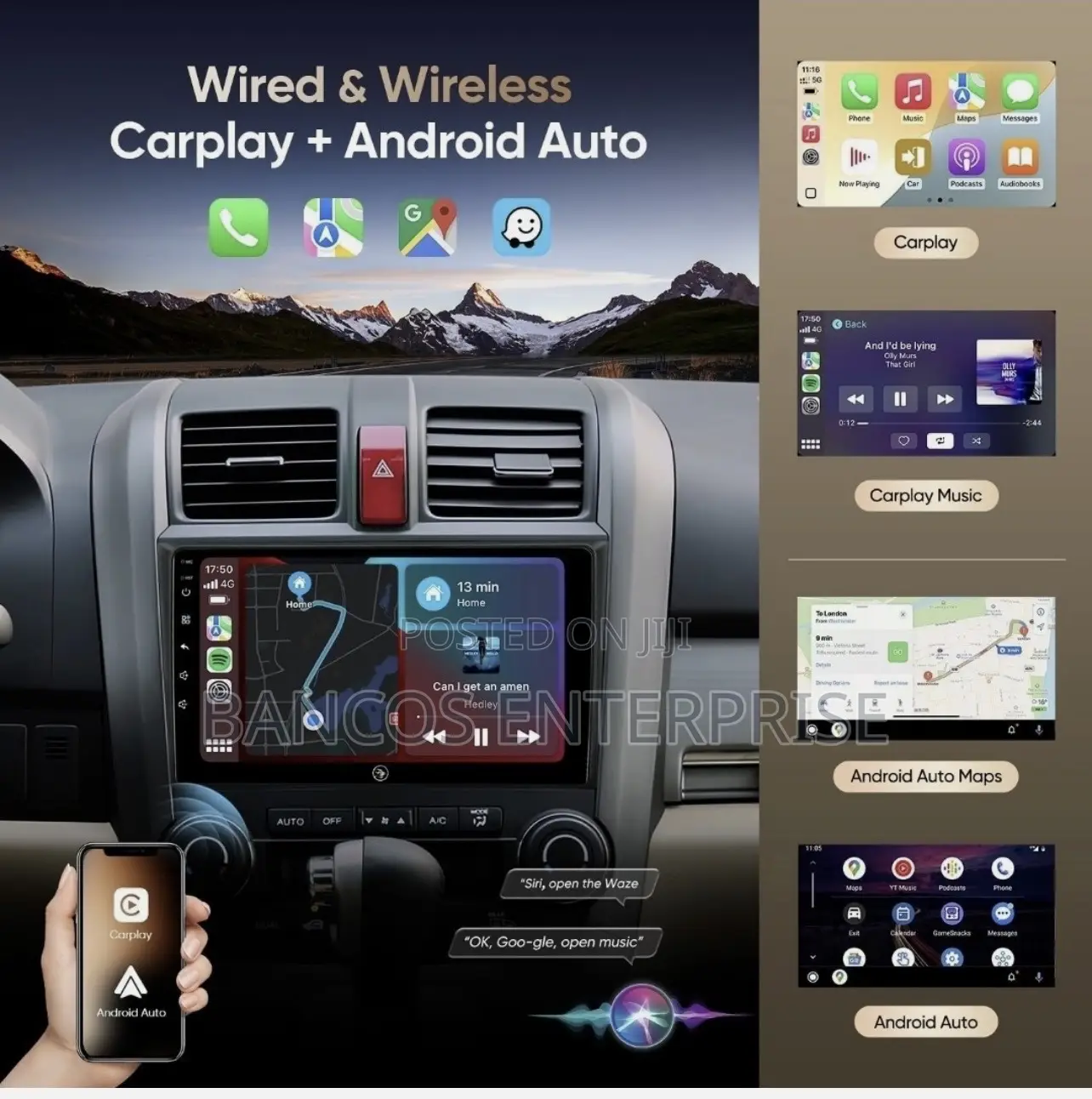 Honda Cr-v 2007-2011 Android/ Carplay Stereo