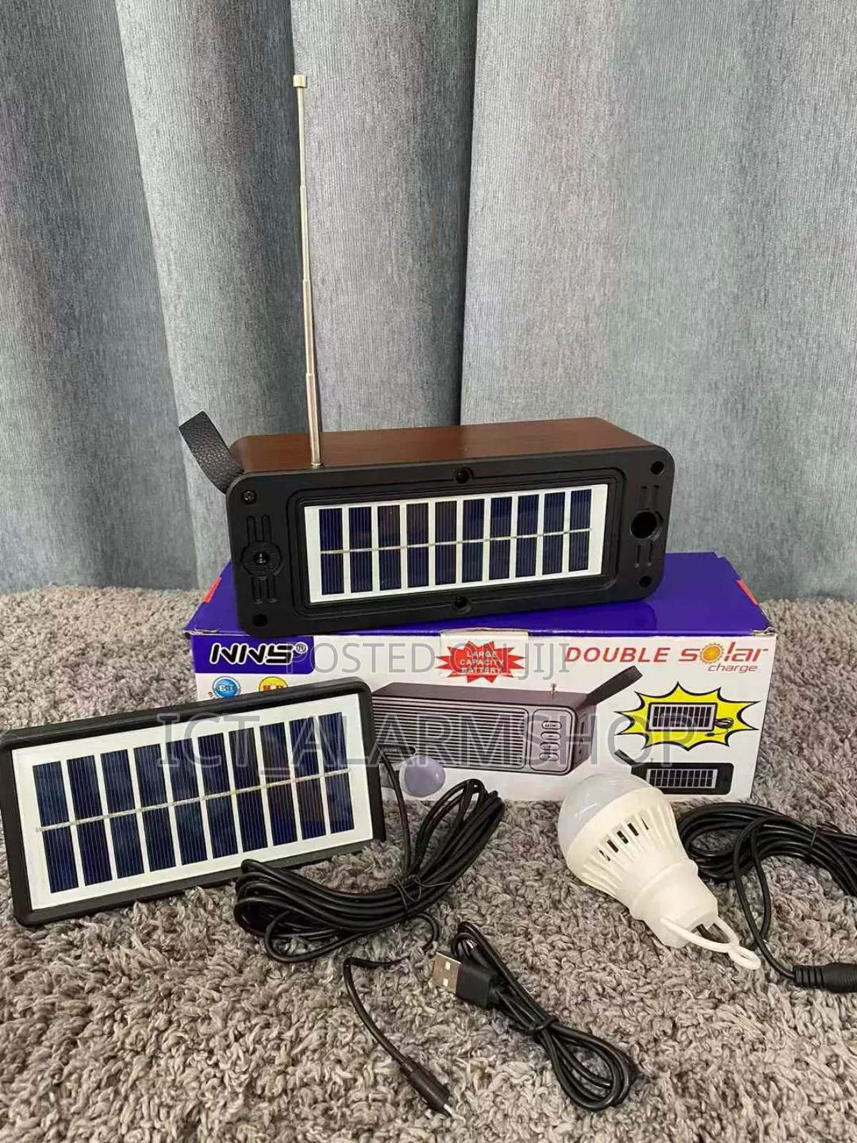 Solar Power Bulb Lights Music Box Player