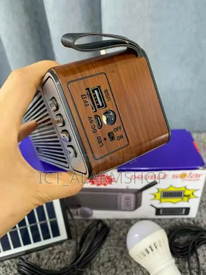 Solar Power Bulb Lights Music Box Player