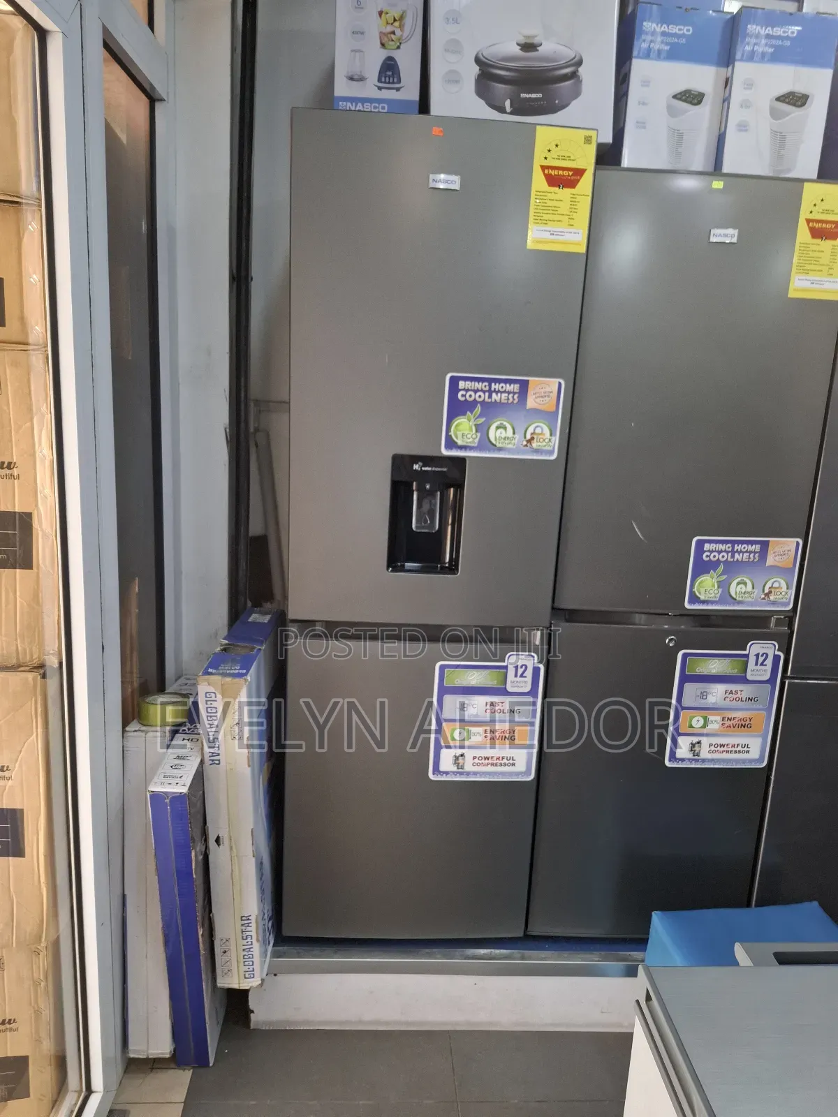 Eco Friendly Nasco Bottom Fridge 292 Litres With Water Dispe