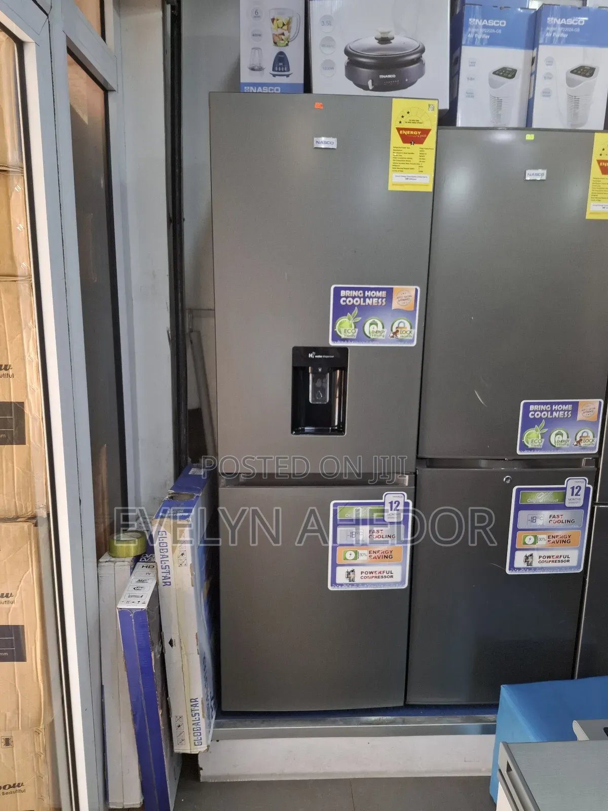 Energy Saving Bottom Fridge 292 Litres Nasco Brand for Sale