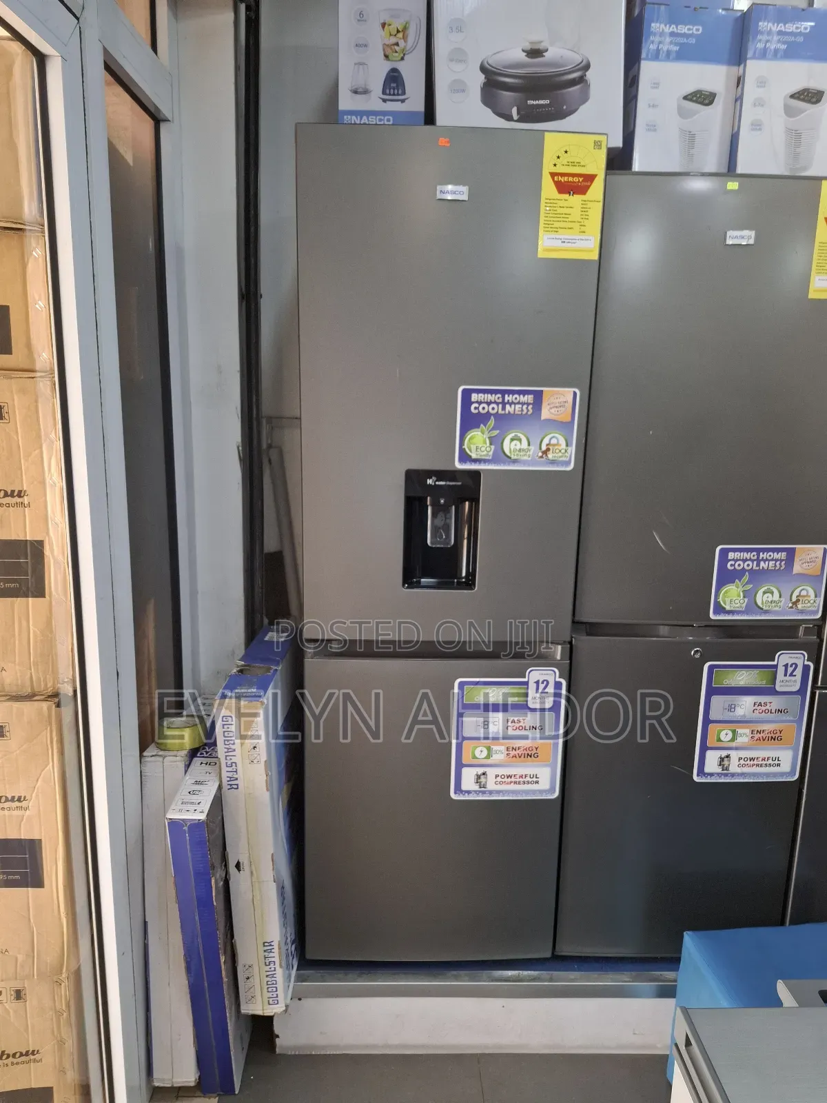Energy Saving Bottom Fridge 292 Litres Nasco Brand for Sale