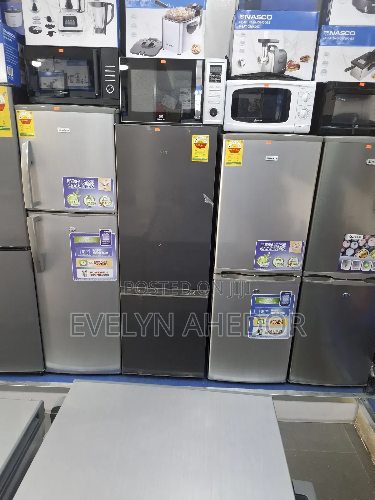 Fast Frozen TCL Bottom Fridge 163 Litres Available as Seen