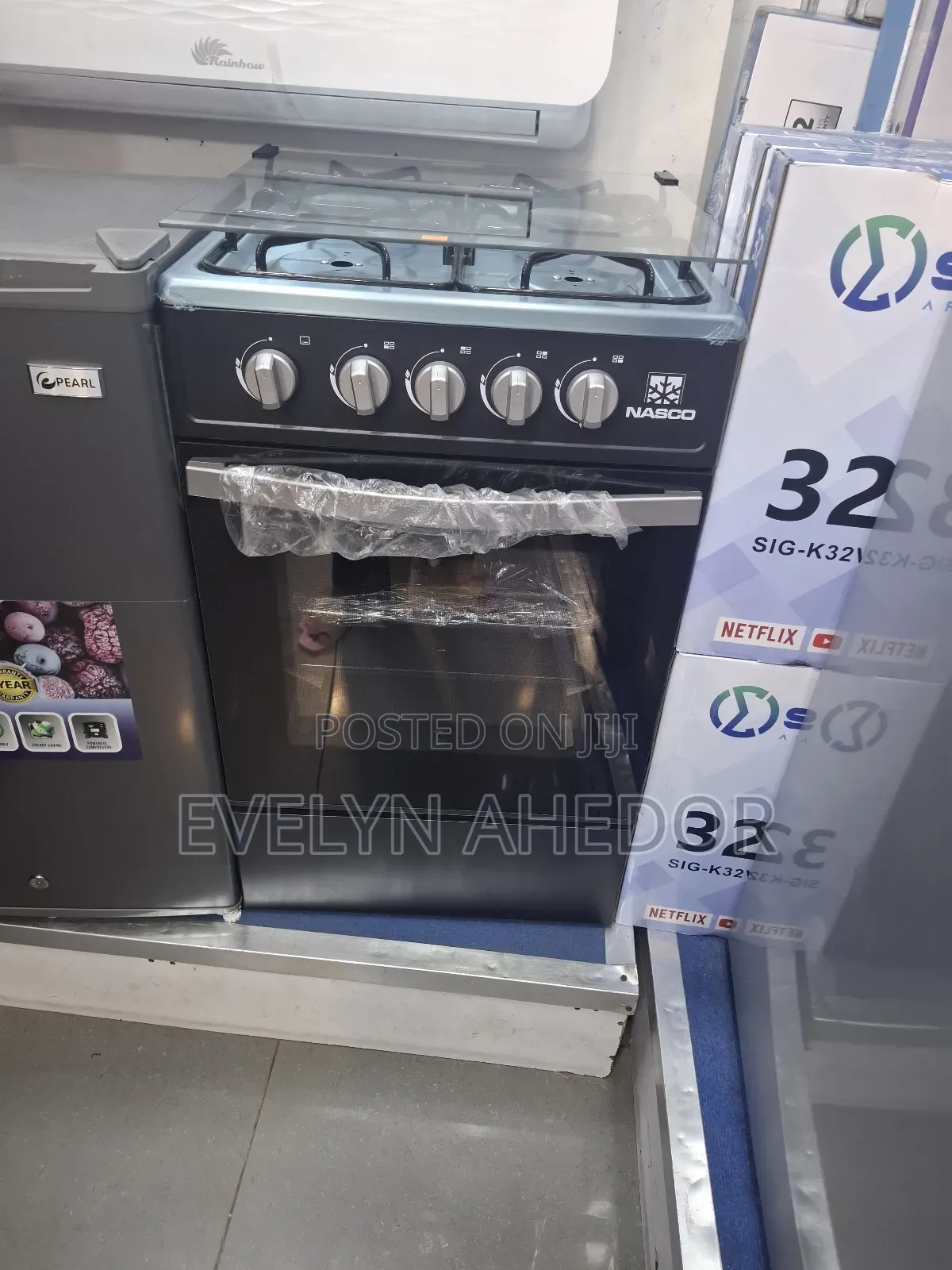 4 Burners Nasco Gas Cooker 50by50 With Oven Available