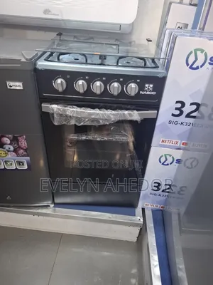 4 Burners Nasco Gas Cooker 50by50 With Oven Available