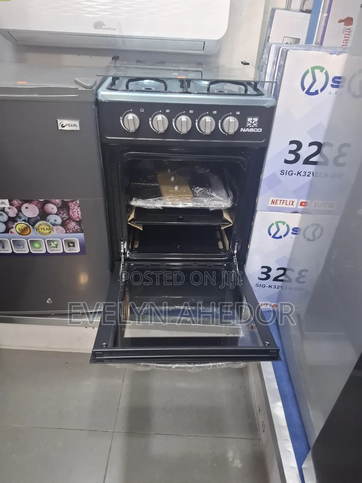 4 Burners Nasco Gas Cooker 50by50 With Oven Available