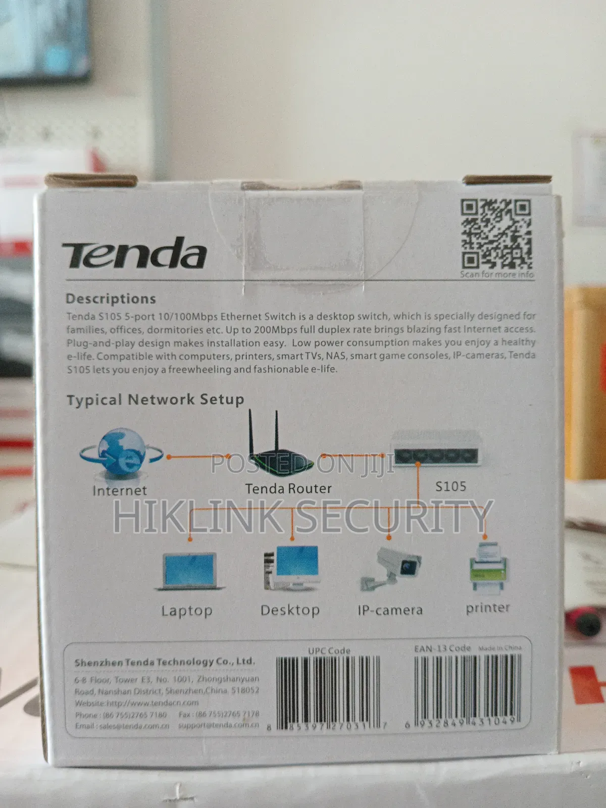 Tenda Network Switch 5port