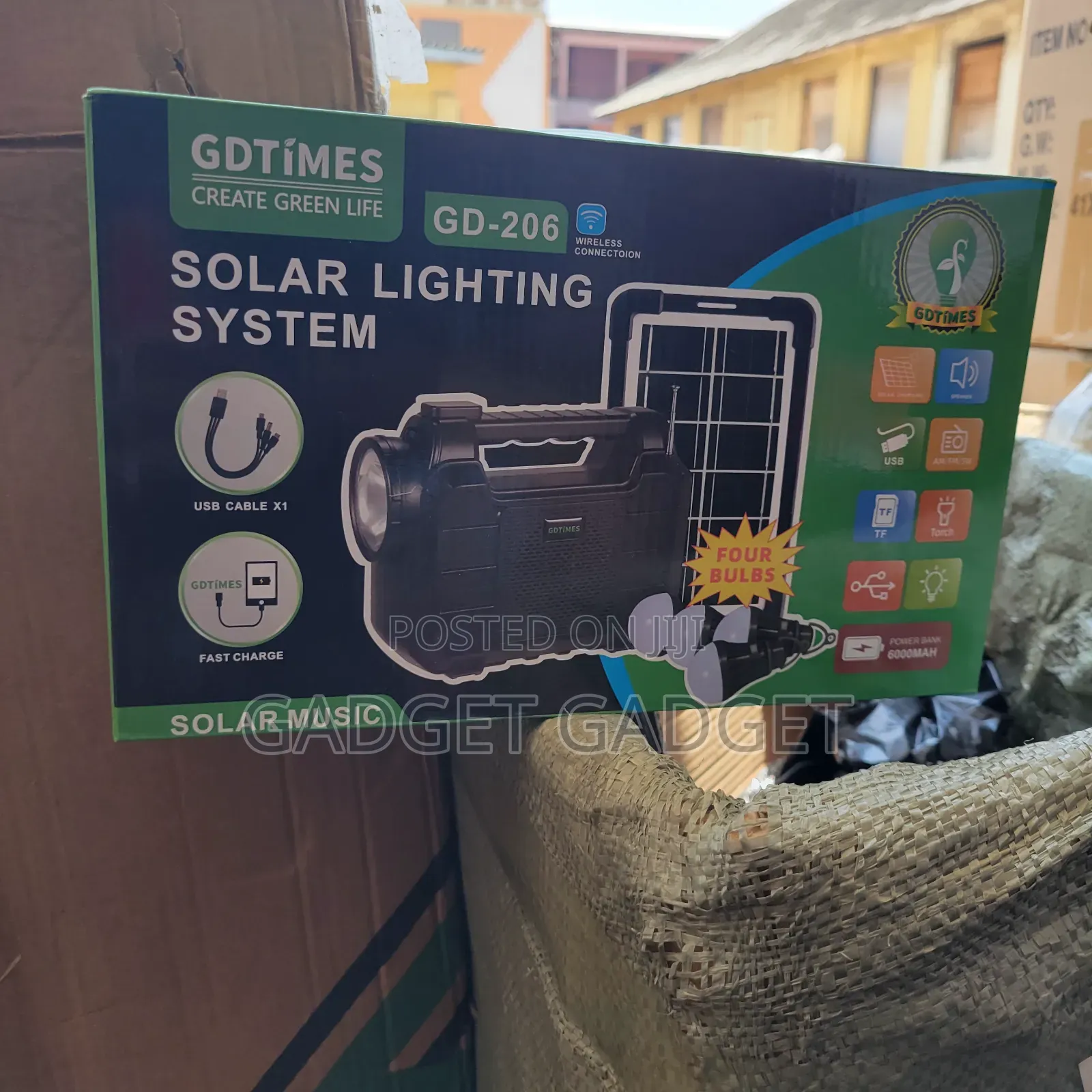 Gdtimes Solar Lighting System//Solar Lamp