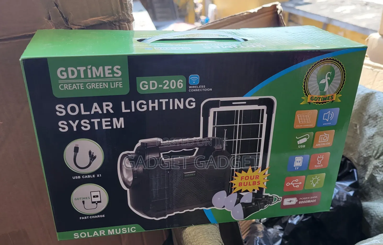 Solar Light 6000mah Battery