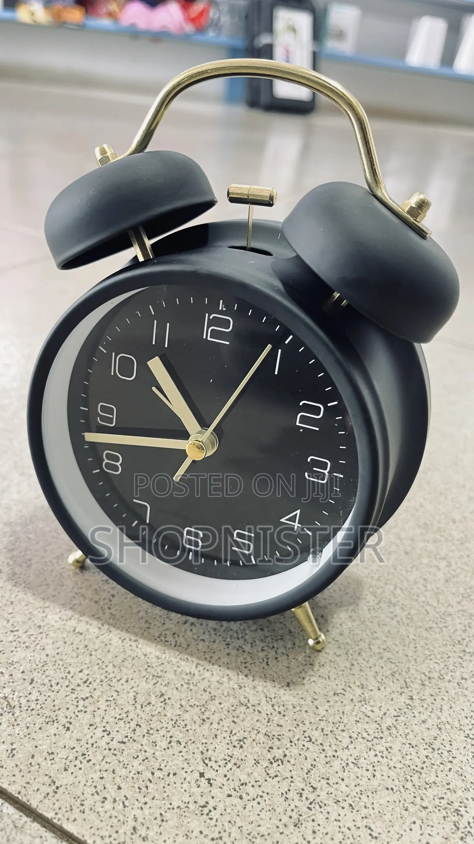 Desk Alarm Clock Black