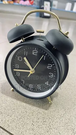 Desk Alarm Clock Black