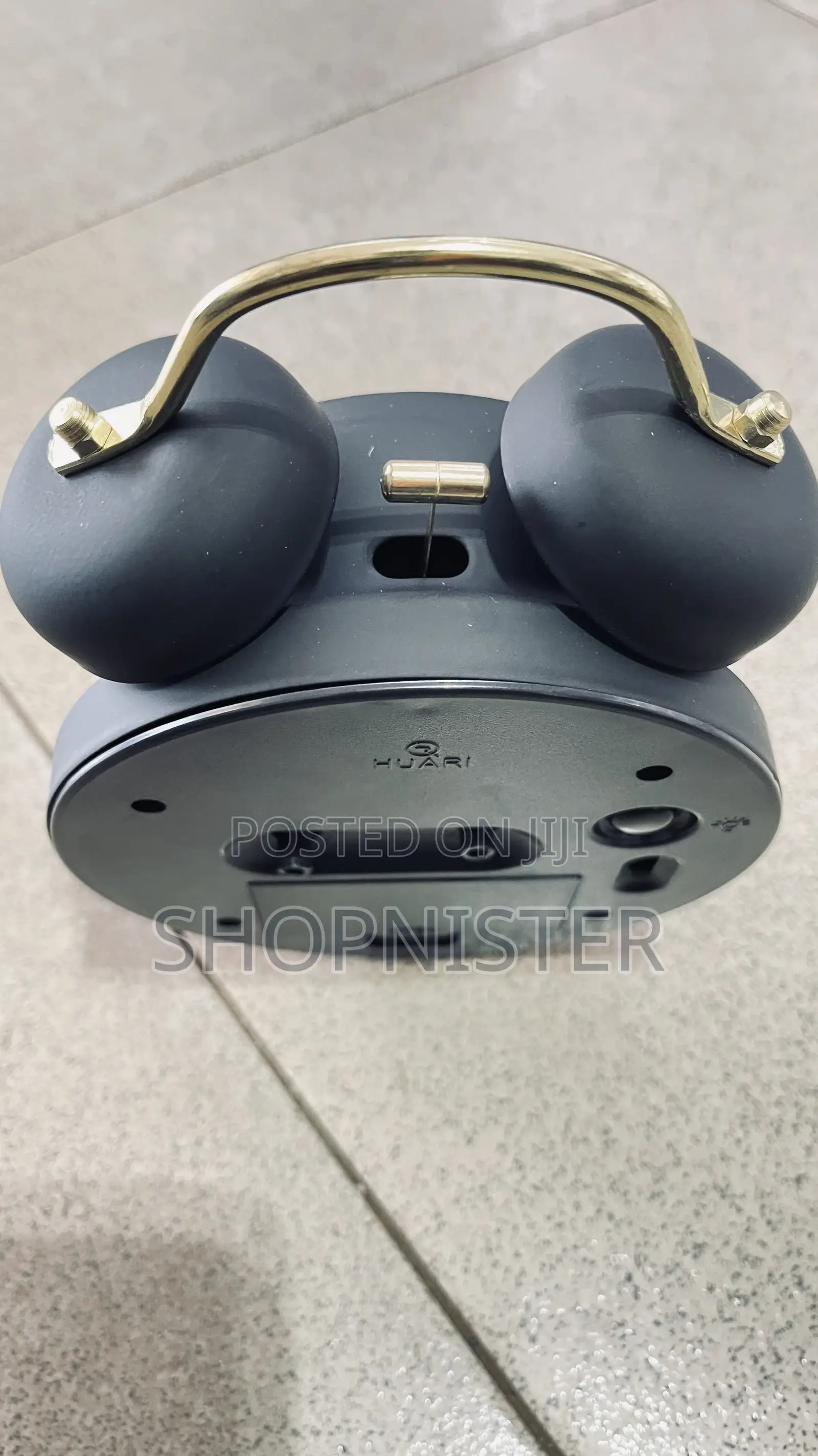 Desk Alarm Clock Black