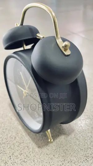 Desk Alarm Clock Black