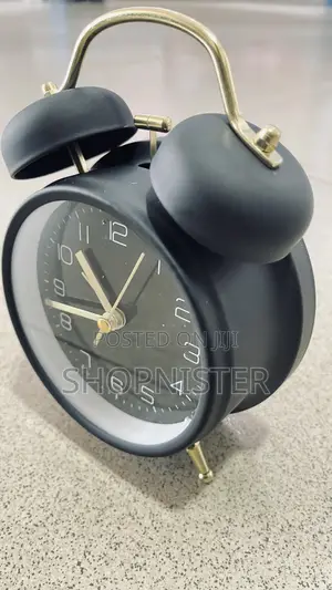 Desk Alarm Clock Black