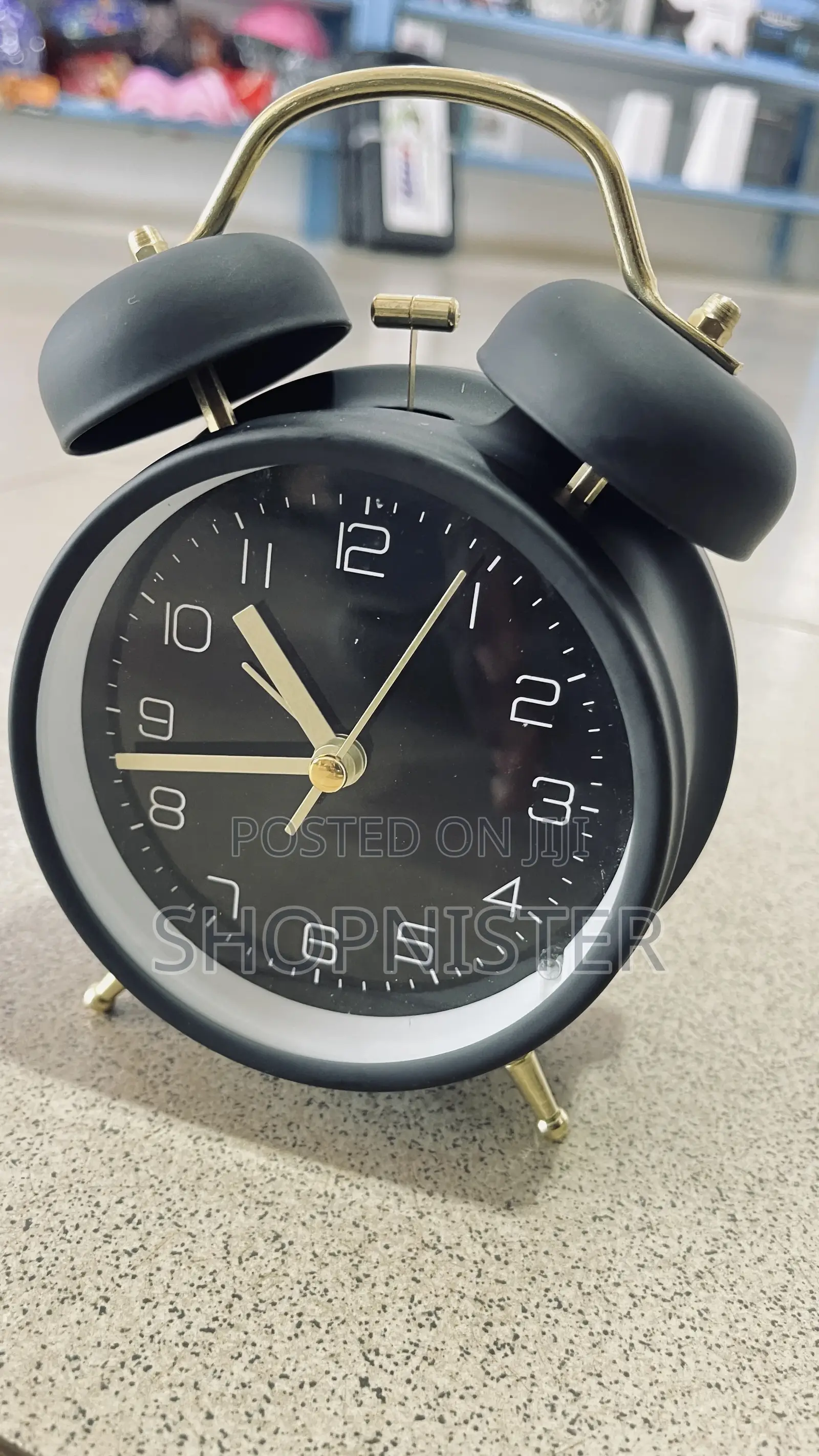 Desk Alarm Clock Black