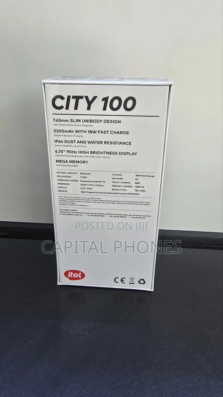 New Itel City 100 128 GB Blue