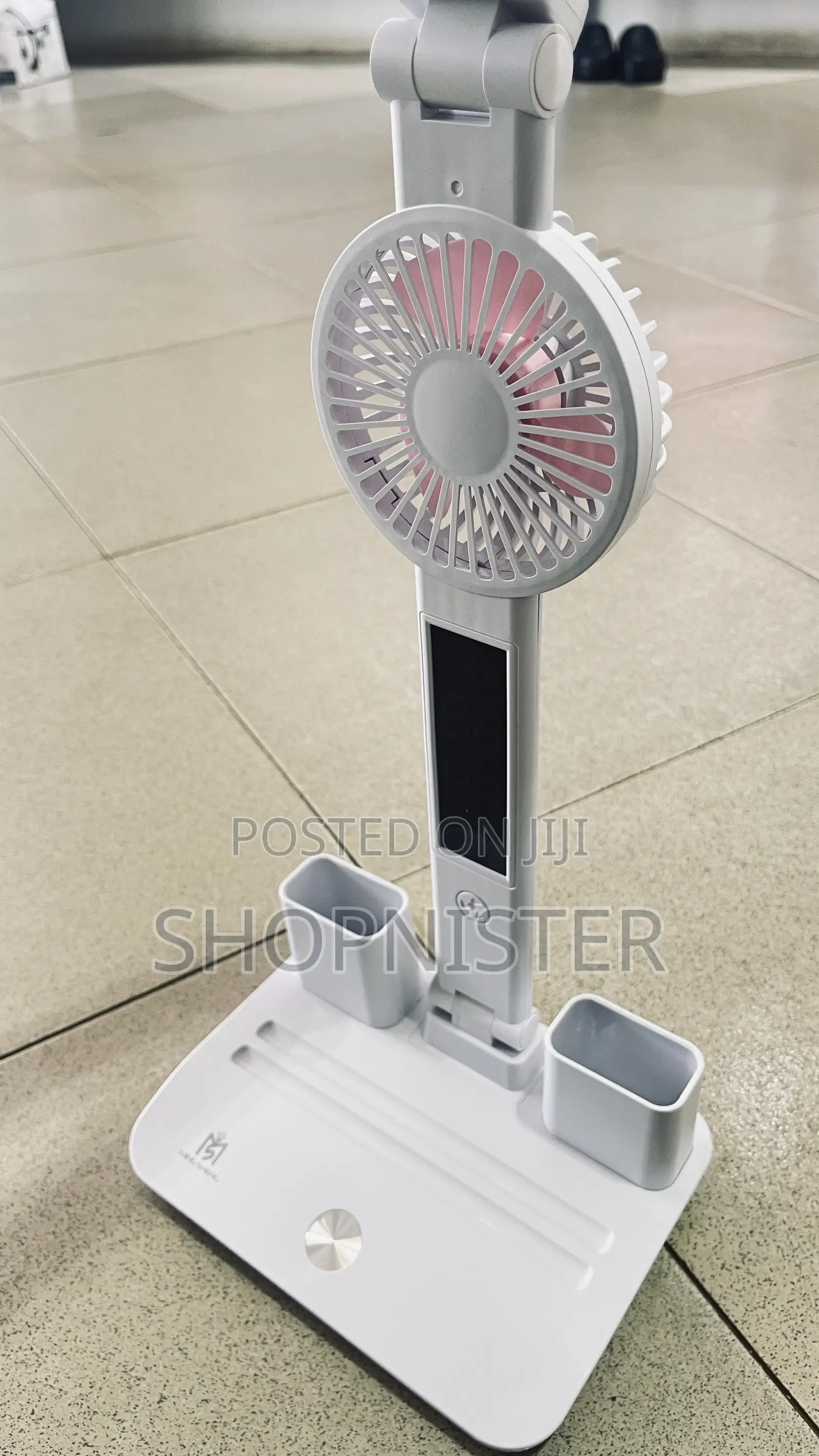 Led Digital Clock Fan and Clock Desk Lamp